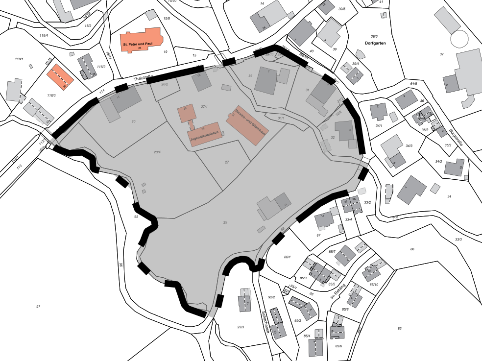 Umgriff der 16. Änderung des Flächennutzungsplanes für den Bereich „Petersthal-Schachenstraße“ Umgriff der 16. Änderung des Flächennutzungsplanes für den Bereich „Petersthal-Schachenstraße“