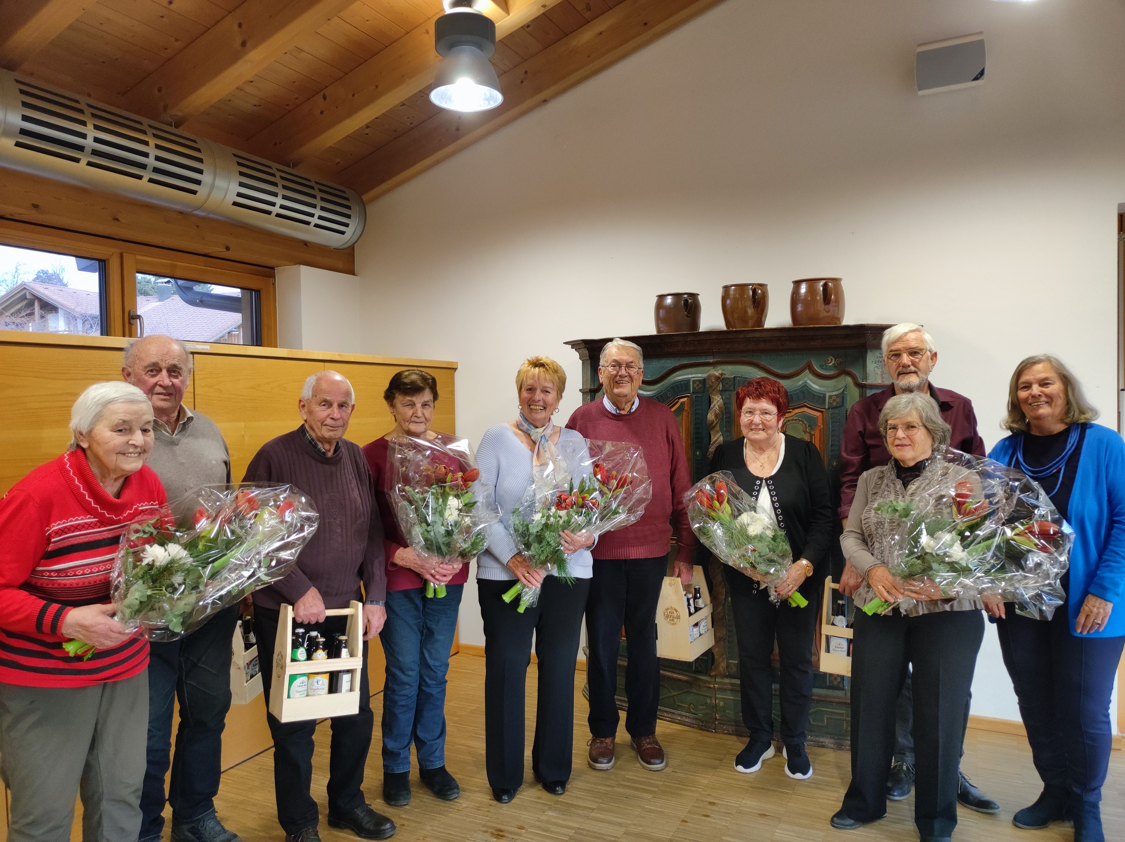 v.l. Maria und Michael Köberle, Simon und Ida Endras, Heidi und Dietmar Weinberger, Maria Egerer, Kaspar und Marianne Reitemann, Dritte Bürgermeisterin Barbara Herlein v.l. Maria und Michael Köberle, Simon und Ida Endras, Heidi und Dietmar Weinberger, Maria Egerer, Kaspar und Marianne Reitemann, Dritte Bürgermeisterin Barbara Herlein