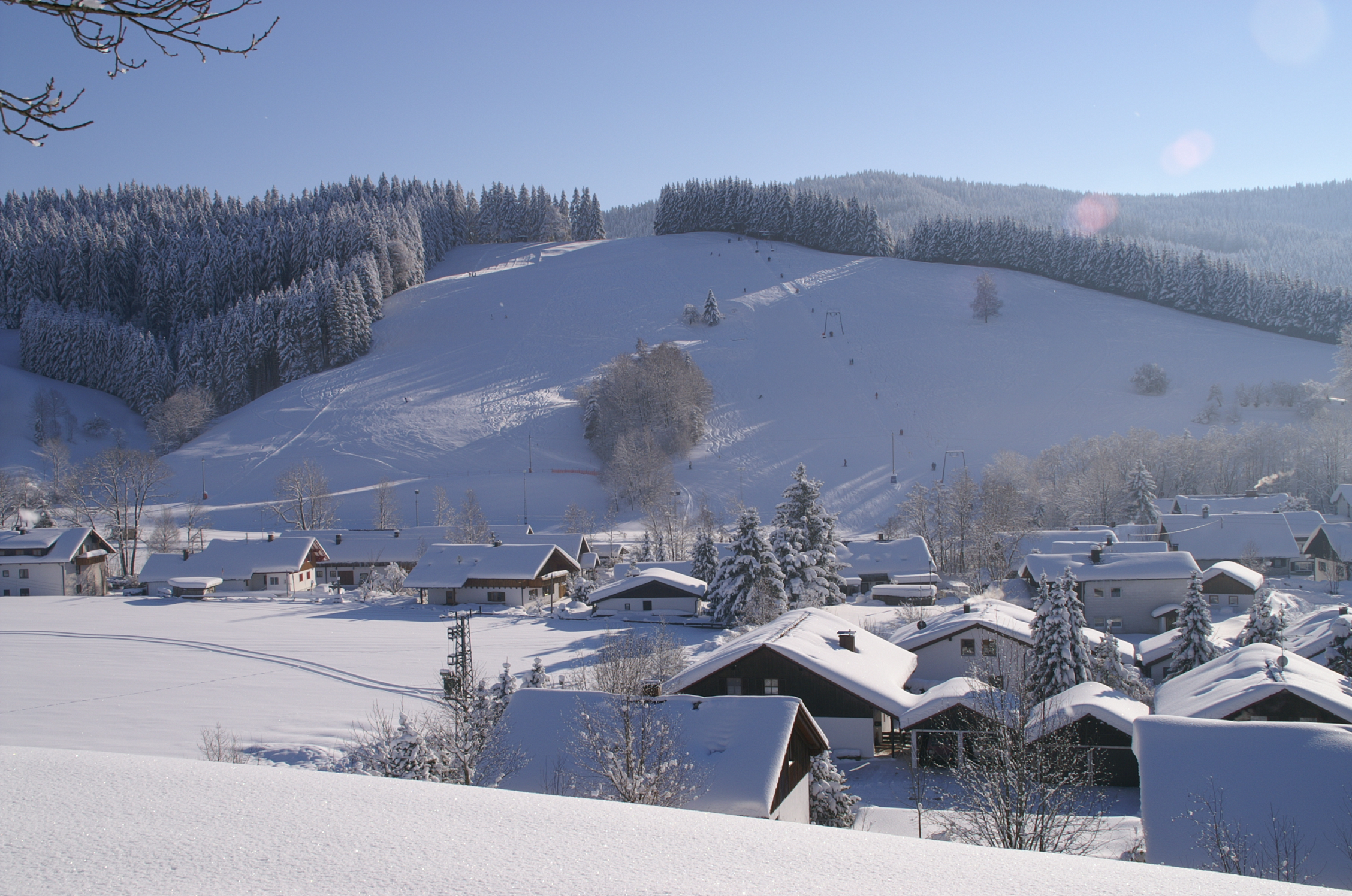 Skilift Wengen Winter